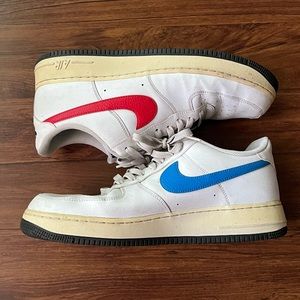 Men Nike Blue and Red Air force 1 size 12